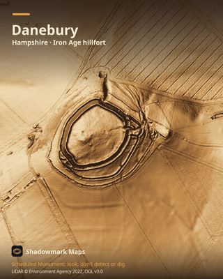 LiDAR shading of Danebury