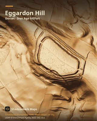 LiDAR shading of Eggardon Hill
