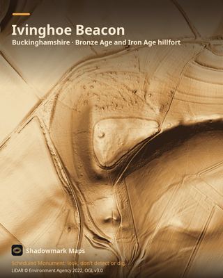 LiDAR shading of Ivinghoe Beacon