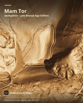 LiDAR shading of Mam Tor