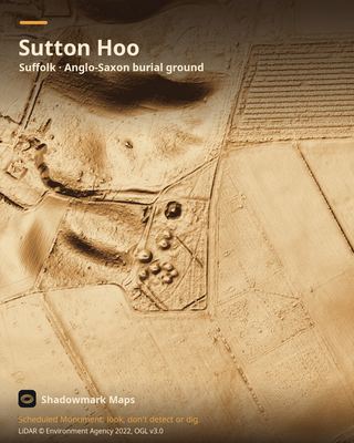 LiDAR shading of Sutton Hoo