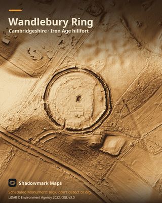 LiDAR shading of Wandlebury Ring